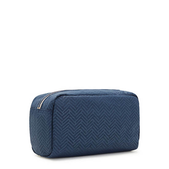 Kipling Gleam Pouch Bags Endless Blue Embossed | CA 2136ZU